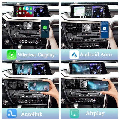 Viknav Fit For Original Car 12.3 Inch Screen Linux System For Lexus RX 2016 2017 2018 2019 Wireless Apple CarPlay Android Auto (Half Screen)