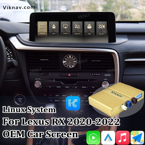Viknav Fit For Original Car 12.3 Inch Screen Linux System For Lexus RX 2020 2021 2022 Wireless Apple CarPlay Android Auto