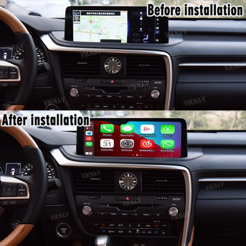 Viknav Fit For Original Car 12.3 Inch Screen Linux System For Lexus RX 2020 2021 2022 Wireless Apple CarPlay Android Auto