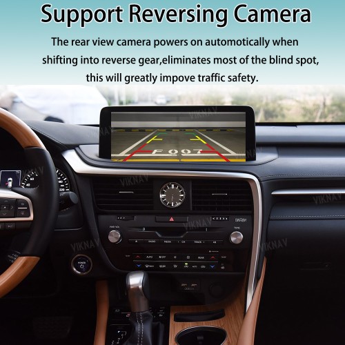Viknav Fit For Original Car 12.3 Inch Screen Linux System For Lexus RX 2020 2021 2022 Wireless Apple CarPlay Android Auto