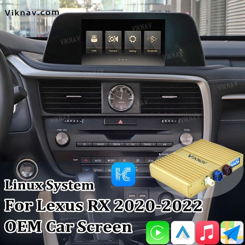 Viknav Fit For Original Car 8 Inch Screen Linux System For Lexus RX 2020 2021 2022 Wireless Apple CarPlay Android Auto