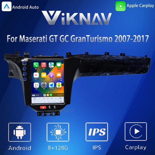 Viknav 13.6 Inch Android 8 Corefor Maserati GT 2007-2017 Touch Screen Head Unit car Stereo carplay Android auto GPS Navigation Multimedia Player Starlight Effect