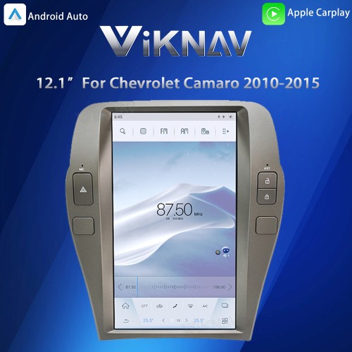 Viknav Car Radio Replacement For Chevrolet Camaro 2010 2011 2012 2013 2014 2015 car Stereo Upgrade Support carplay and Android auto Head Unit Update(64GB)