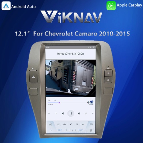 Viknav Car Radio Replacement For Chevrolet Camaro 2010 2011 2012 2013 2014 2015 car Stereo Upgrade Support carplay and Android auto Head Unit Update(64GB)