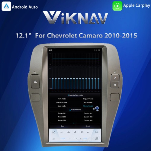 Viknav Car Radio Replacement For Chevrolet Camaro 2010 2011 2012 2013 2014 2015 car Stereo Upgrade Support carplay and Android auto Head Unit Update(64GB)