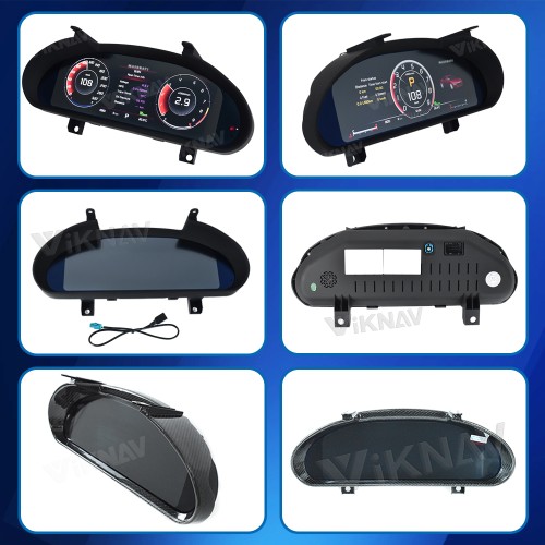 Viknav 12.3 Inch Car LCD Digital Cluster Speedometer For Maserati GT  2007-2017 Dashboard Instrument Virtual Cockpit