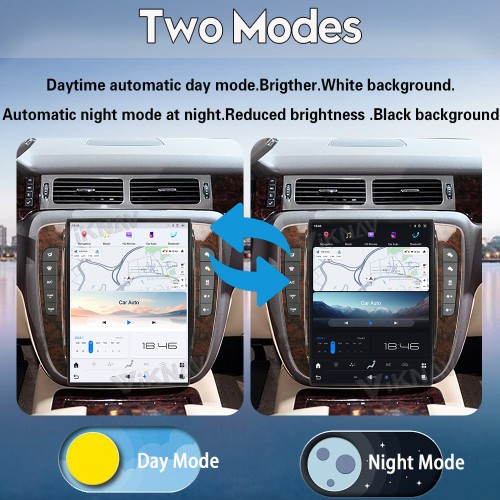 Viknav Upgrade 13.8 Inch Android Car Radio For GMC YUKON/Chevy Suburban Tahoe 2007-2013 Carplay GPS Navigation Multimedia Stereo Video Player(128GB)