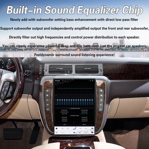 Viknav Upgrade 13.8 Inch Android Car Radio For GMC YUKON/Chevy Suburban Tahoe 2007-2013 Carplay GPS Navigation Multimedia Stereo Video Player(128GB)