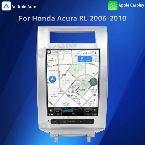 Viknav 12.3 Inch Vertical screen Car Radio For Honda Acura RL 2006-2010 Car Stereo Multimedia Player Android GPS Navigation Head Unit(64GB)