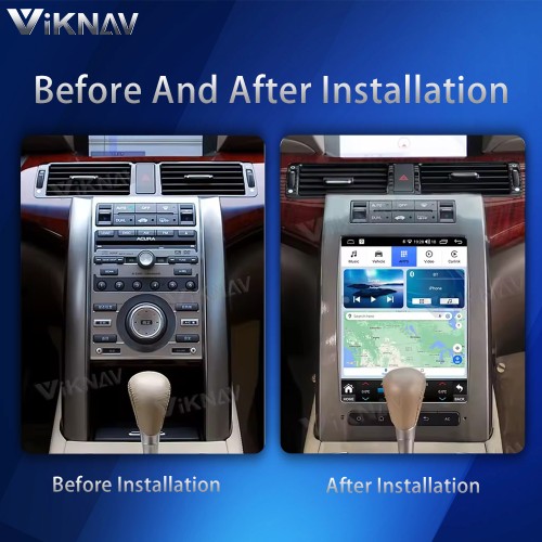 Viknav 12.3 Inch Vertical screen Car Radio For Honda Acura RL 2006-2010 Car Stereo Multimedia Player Android GPS Navigation Head Unit(128GB)