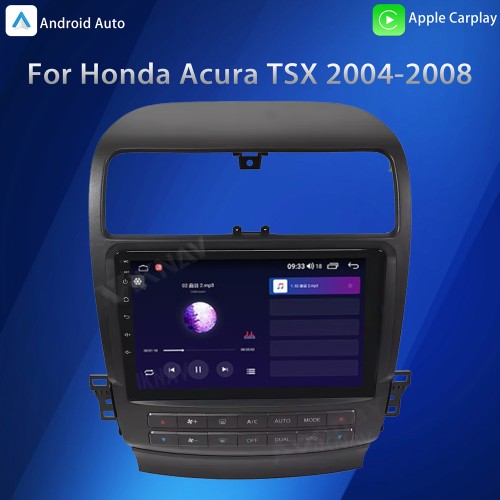 Viknav Android Car Radio For Honda Acura TSX 2004-2008 Car Stereo Receiver Touch Screen GPS Navigation Multimedia Player Head Unit(128GB)