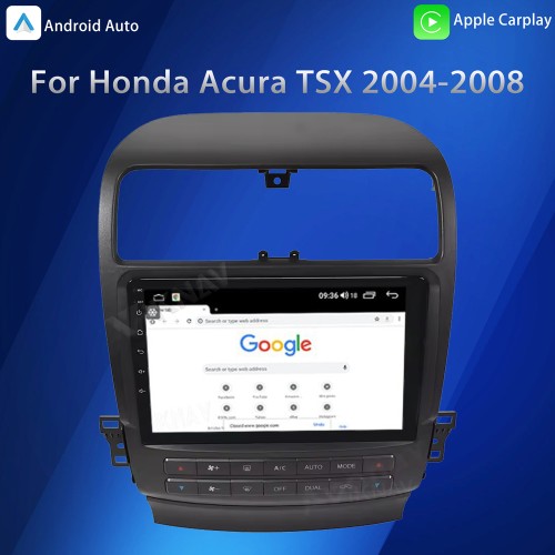 Viknav Android Car Radio For Honda Acura TSX 2004-2008 Car Stereo Receiver Touch Screen GPS Navigation Multimedia Player Head Unit(128GB)