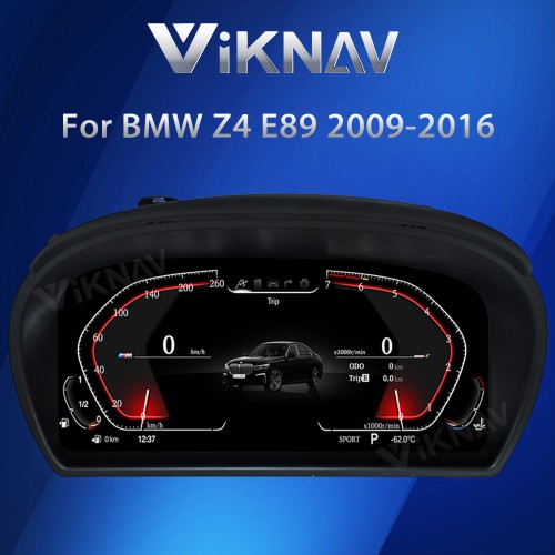 Viknav Digital Instrument Cluster 11 inch For BMW Z4 E89 2009-2016 Linux System Vertical Screen Car Speed Meter Car Dashboard Digital Panel Head Unit