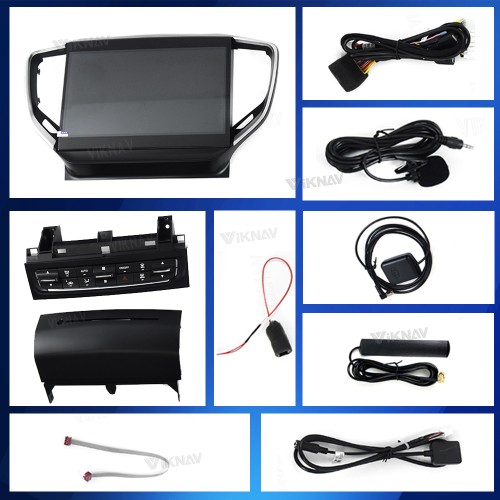 Viknav Car Radio For Maserati Ghibli 2013-2017 Touch Screen 10.4 inch GPS Navigation Multimedia Player Wireless Carplay Android Auto Stereo Head UNIT (128gb）