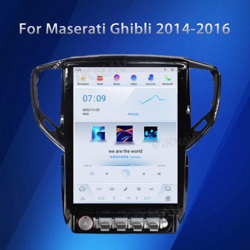 Viknav 12.1 Inch Android Car Radio For Maserati Ghibli 2014 2015 2016 GPS Navigation Multimedia System With Screen IPS DVR WiFi Carplay(64GB)