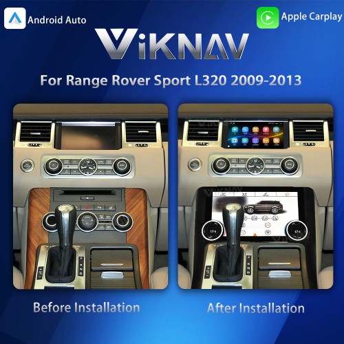 Viknav Upgrade 10.4 Inch Air Conditioning Panel For Range Rover Sport L320 2009-2013 AC Dashboard LCD Touch Screen Climate Adjustment