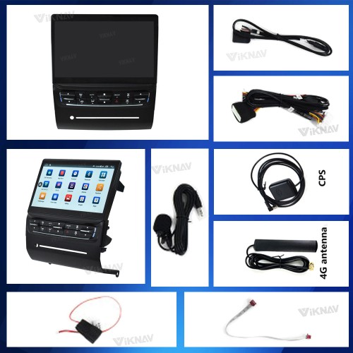 Viknav Car Radio For Maserati Quattroporte 2013-2017 Touch Screen 10.4 inch GPS Navigation Multimedia Player Wireless Carplay Android Auto Stereo Head UNIT (128gb）