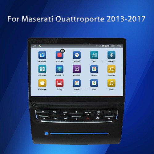 Viknav Car Radio For Maserati Quattroporte 2013-2017 Touch Screen 10.4 inch GPS Navigation Multimedia Player Wireless Carplay Android Auto Stereo Head UNIT (128gb）