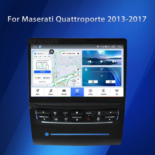 Viknav Car Radio For Maserati Quattroporte 2013-2017 Touch Screen 10.4 inch GPS Navigation Multimedia Player Wireless Carplay Android Auto Stereo Head UNIT (128gb）
