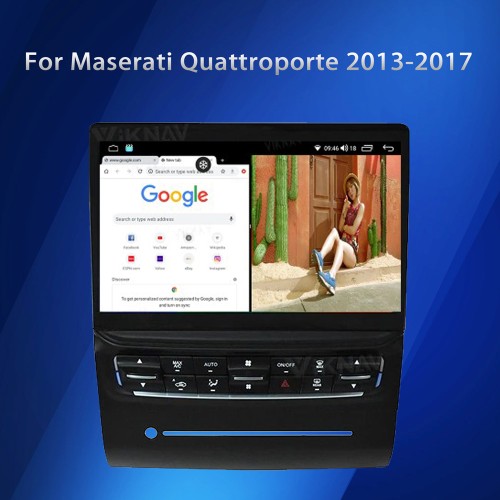 Viknav Car Radio For Maserati Quattroporte 2013-2017 Touch Screen 10.4 inch GPS Navigation Multimedia Player Wireless Carplay Android Auto Stereo Head UNIT (128gb）