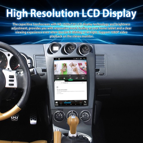 Viknav Car GPS Navigation For Nissan 350Z 2002-2007 LHD Touch Screen Audio Stereo Radio 12.1 inch Multimedia Player Wireless Carplay(128GB)