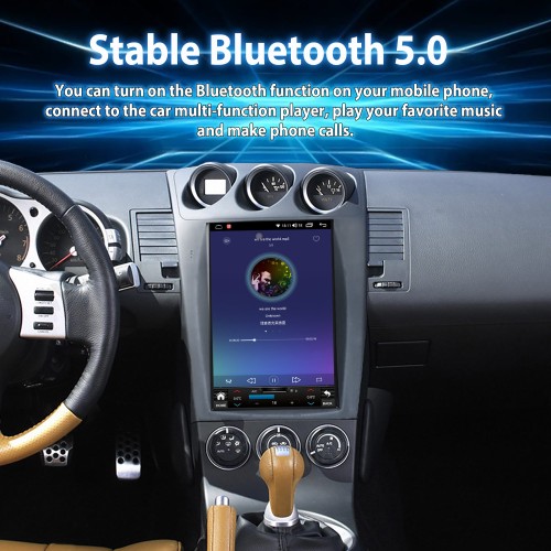 Viknav Car GPS Navigation For Nissan 350Z 2002-2007 LHD Touch Screen Audio Stereo Radio 12.1 inch Multimedia Player Wireless Carplay(128GB)