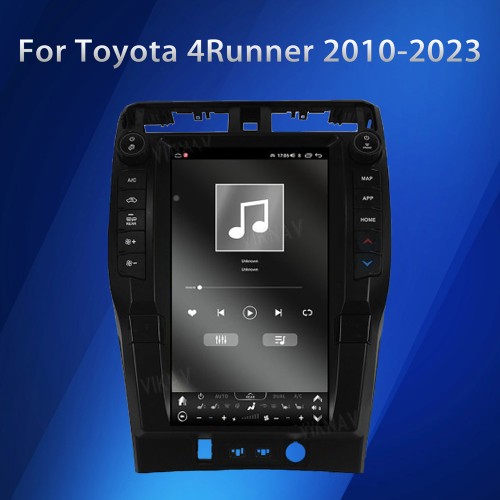 VIKNAV For Toyota 4Runner 2010-2023 Car Multimedia Player Android Touch Screen Replacement Car Radio GPS Navigation Auto Stereo Receiver Head Unit(128GB)