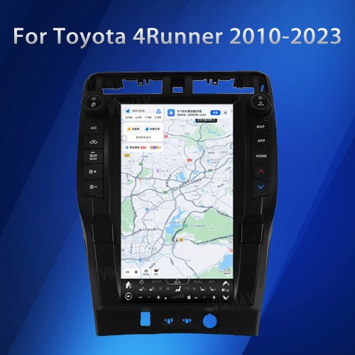 VIKNAV For Toyota 4Runner 2010-2023 Car Multimedia Player Android Touch Screen Replacement Car Radio GPS Navigation Auto Stereo Receiver Head Unit(128GB)
