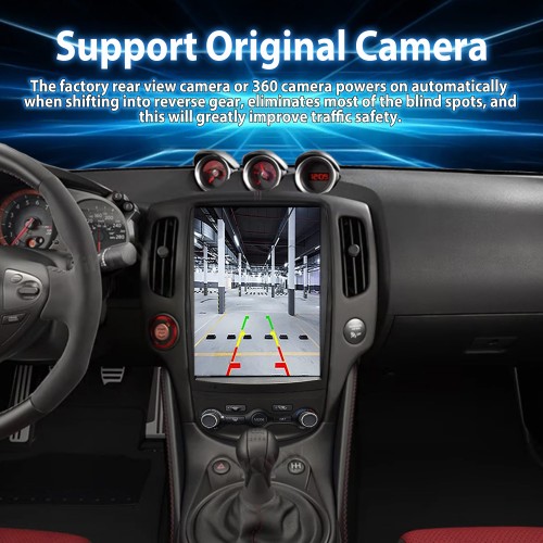 Viknav 12.1 Inch Car Radio For Nissan 370Z 2008-2018 Multimedia Player Stereo Replacemet GPS Navigation Carplay 4G Head Unit High Version(128gb)