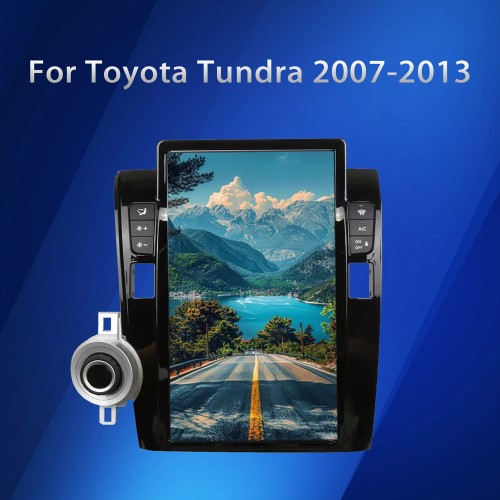 VIKNAV 13.6 Inch Car Radio For Toyota Tundra 2007-2013 Android Car GPS Navigation Multimedia Video Player Auto Car Stereo Carplay(128GB)