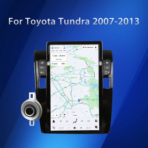 VIKNAV 13.6 Inch Car Radio For Toyota Tundra 2007-2013 Android Car GPS Navigation Multimedia Video Player Auto Car Stereo Carplay(128GB)