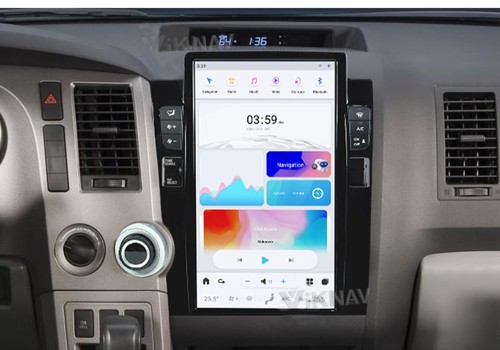VIKNAV 13.6 Inch Car Radio For Toyota Tundra 2007-2013 Android Car GPS Navigation Multimedia Video Player Auto Car Stereo Carplay(128GB)