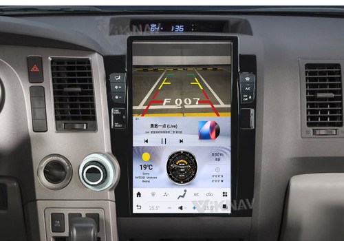 VIKNAV 13.6 Inch Car Radio For Toyota Tundra 2007-2013 Android Car GPS Navigation Multimedia Video Player Auto Car Stereo Carplay(128GB)