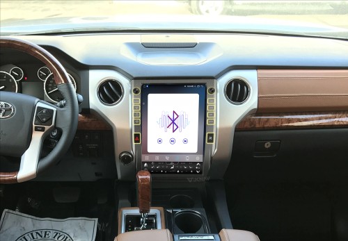 Viknav Car Radio For Toyota Tundra 2014 - 2021 Vertical Screen GPS Navigation Multimedia Player Android Auto Wireless Carplay Stereo Head UNIT (Silvery 128GB)