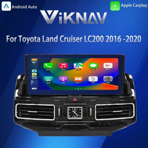 Viknav Anti-Glare Auto Audio Headunit For TOYOTA LAND CRUISER LC200 2016 -2020 GPS Navigation DVD Multimedia Player(128GB)