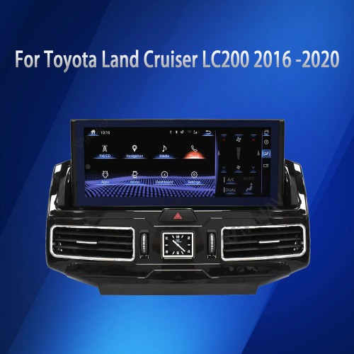 Viknav Anti-Glare Auto Audio Headunit For TOYOTA LAND CRUISER LC200 2016 -2020 GPS Navigation DVD Multimedia Player(128GB)