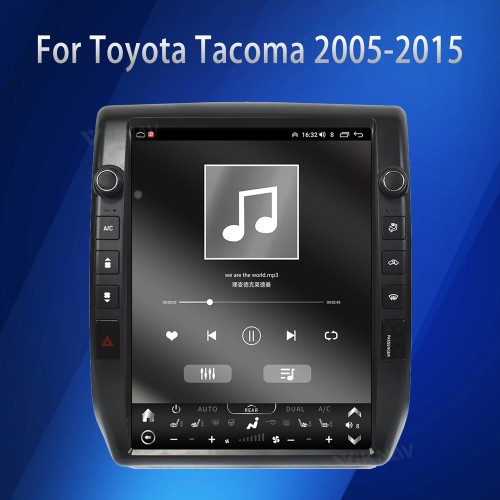 VIKNAV 13 Inch Car Radio For Toyota Tacoma 2005-2015 Android Auto Wireless Carplay GPS Navigation LCD Display Screen Multimedia Player(Black 128GB)