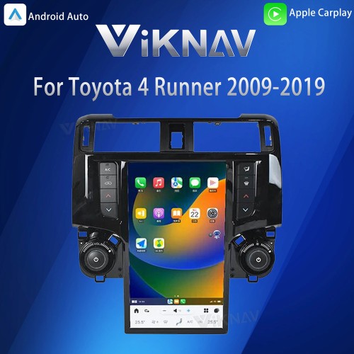 VIKNAV 2 Din Android Multimedia Player Car GPS Radio Stereo For Toyota 4 Runner 2009-2019 Navigation Wireless Carplay Receiver(128GB)