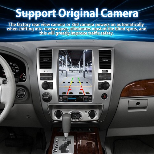 Viknav Android Auto Touch Screen Car Radio 12.1 inch For Nissan Armada 2009-2010 GPS Navigation Head Unit Video Player Carplay(64GB)