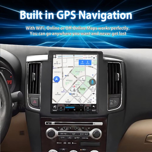 Viknav 10.4 Inch For Nissan MAXIMA 2008-2012 Car Stereo Android Auto GPS Navigation Multimedia Player Wireless Carplay Tape Recorder Head Unit (64GB)