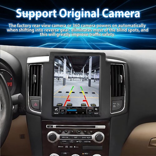 Viknav 10.4 Inch  For Nissan MAXIMA 2008-2012 Car Stereo Android Auto GPS Navigation Multimedia Player Wireless Carplay Tape Recorder Head Unit (128GB)