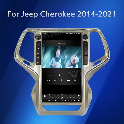 VIKNAV 13.6 Inch Auto Stereo Car Radio For Jeep Cherokee 2014-2021 Android Auto Wireless Carplay GPS Navigation Multimedia Stereo Player(128GB)
