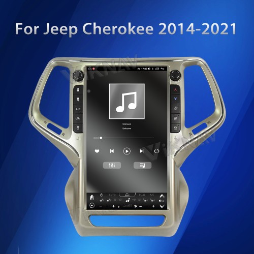 VIKNAV 13.6 Inch Auto Stereo Car Radio For Jeep Cherokee 2014-2021 Android Auto Wireless Carplay GPS Navigation Multimedia Stereo Player(128GB)