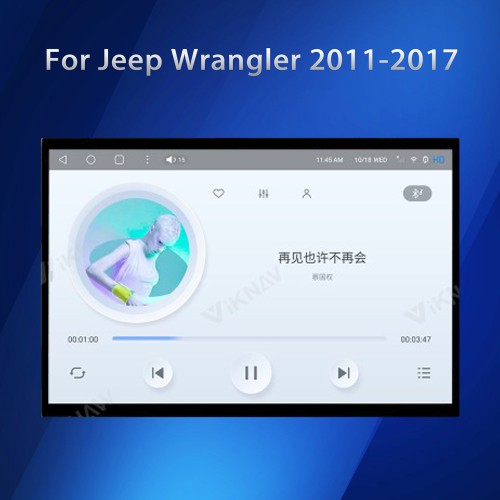 Viknav Auto Stereo GPS Navigation For Jeep Wrangler 2011-2017 Android Auto Vertical Screen Car Radio Multimedia Stereo Player Head Unit(128GB)