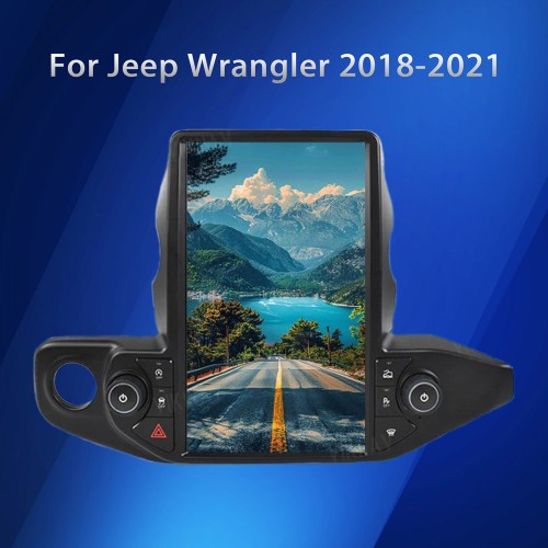 VIKNAV 13.6 Inch Android Car Radio Tesla Style For Jeep Wrangler 2018-2021 Multimedia Player GPS Navigation Carplay Head Unit (128GB)