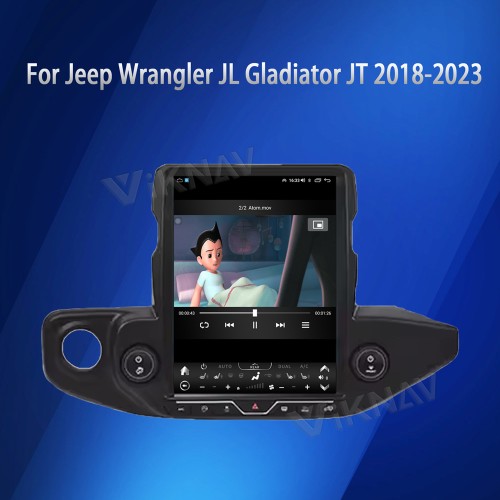 VIKNAV Touch Screen Head Unit Replacement For  Jeep Wrangler JL Gladiator JT. 2018-2023 Car Radio Support Carplay And Android Auto(128GB)
