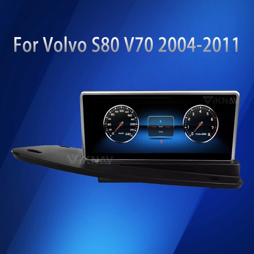 Viknav Android Car Radio For Volvo S80 V70 2004-2011 Built-in Carplay 8.8 Inch GPS Navigation Multimedia Player Touch Screen Head Unit(128GB)