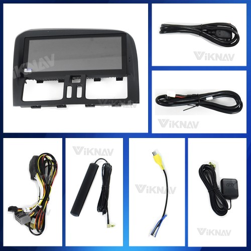 VIKNAV For Volvo XC60 2009-2017 LHD Car Radio Android Auto Audio Multimedia Player GPS Navigation Tape Recorder 2 Din Autoradio HD Screen(128GB)