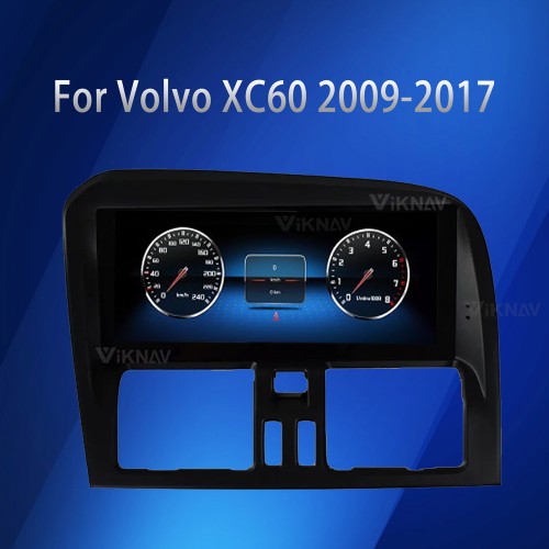 VIKNAV For Volvo XC60 2009-2017 LHD Car Radio Android Auto Audio Multimedia Player GPS Navigation Tape Recorder 2 Din Autoradio HD Screen(128GB)