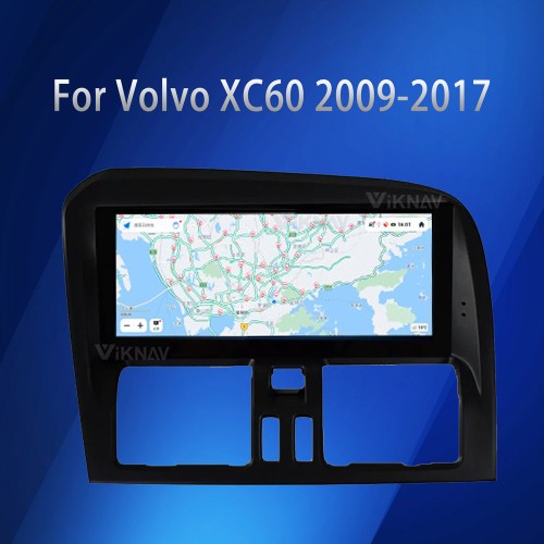 VIKNAV For Volvo XC60 2009-2017 LHD Car Radio Android Auto Audio Multimedia Player GPS Navigation Tape Recorder 2 Din Autoradio HD Screen(128GB)